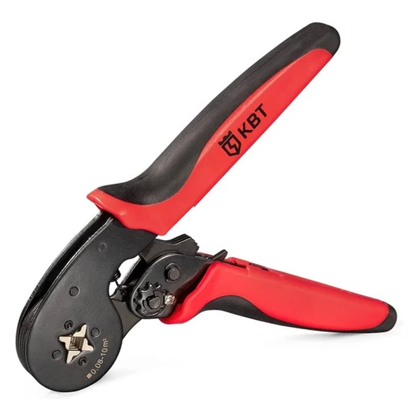 Пресс-клещи КВТ ПКВк-10м Профи для опрессовки втулочных наконечников до 10 мм