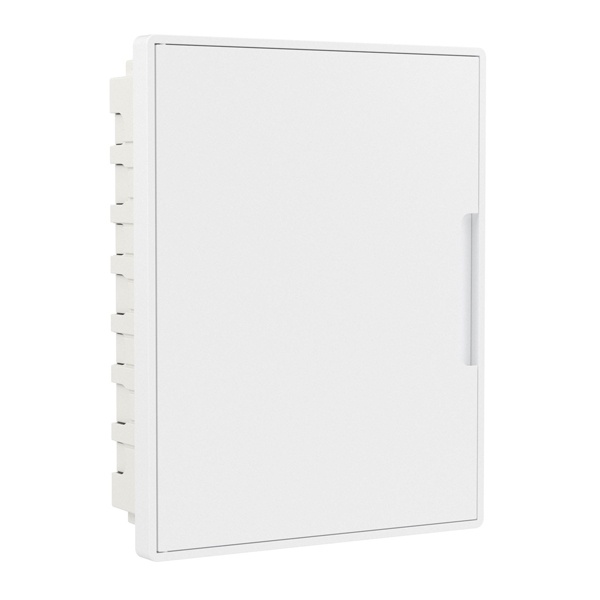 Щиток встраиваемый слаботочный DKC FRAME 24 модуля с белой дверцей плата, розетки IP40 белый
