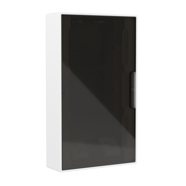 Щиток настенный слаботочный DKC FRAME 36 модулей с тонированной дверцей плата, розетки IP40 белый