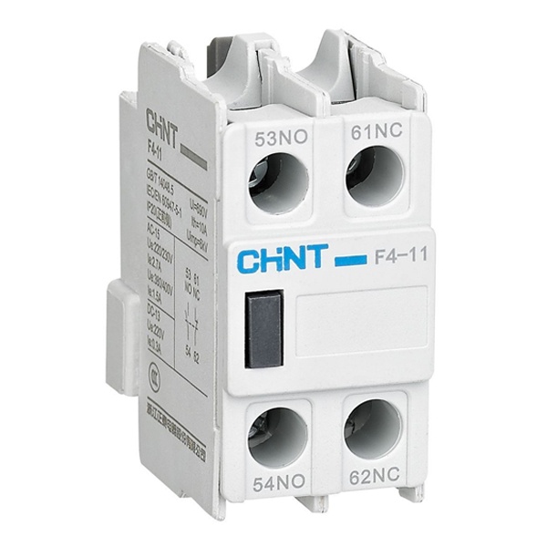 Приставка фронтальных дополнительных контактов Chint F4-02 к контакторам NC1 NC2 NC8 2НЗ (R)