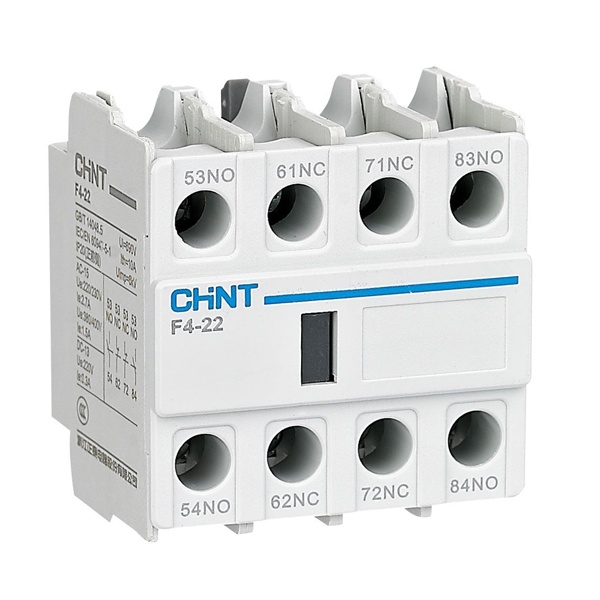 Приставка фронтальных дополнительных контактов Chint F4-40 к контакторам NC1 NC2 NC8 4НО (R)