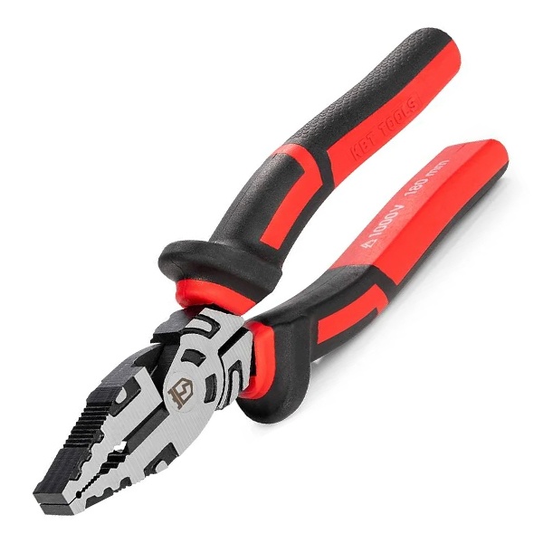 Пассатижи диэлектрические КВТ 180 мм Ergoline для работ под напряжением до 1000 В