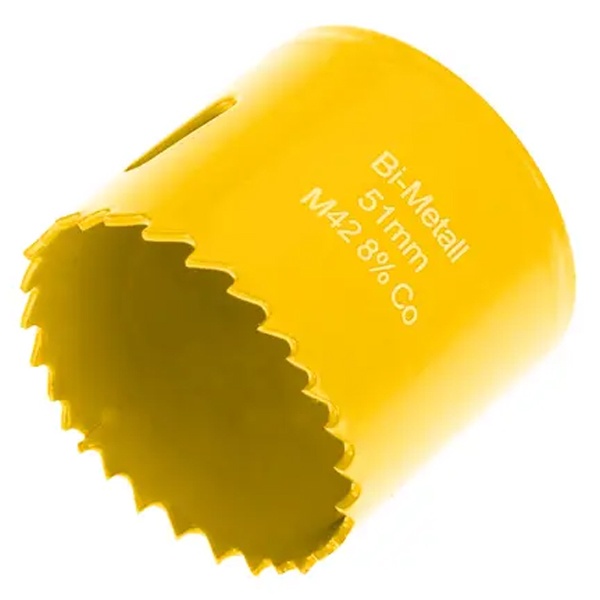 Коронка Kranz Bimetal 51 мм для металла, пластика, дерева, гипсокартона