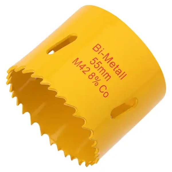 Коронка Kranz Bimetal 55 мм для металла, пластика, дерева, гипсокартона