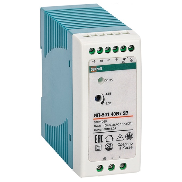 Импульсный источник питания DEKraft ИП-501 40Вт 36В 1,1А вход 85-264В AC