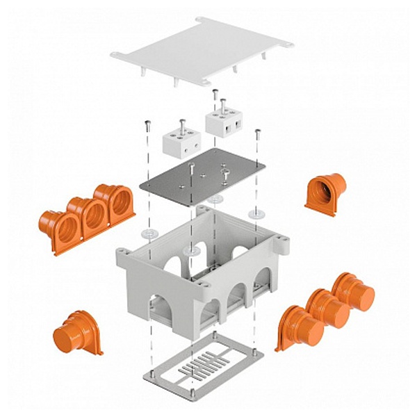 Коробка огнестойкая Промрукав для заливки бетоном 80-0890-FR10,0-4 Е15-Е120 118х76х60 (18 шт/кор)
