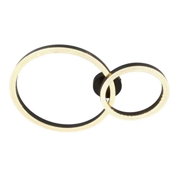 Светильник потолочный светодиодный ЭРА Модерн Bloom CLL-1 78W 3000-6500K RC черный с ДУ