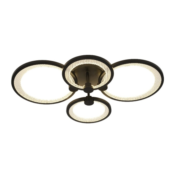 Светильник потолочный светодиодный ЭРА Модерн Odry CLL-1 78W 3000-6500K RC черный с ДУ