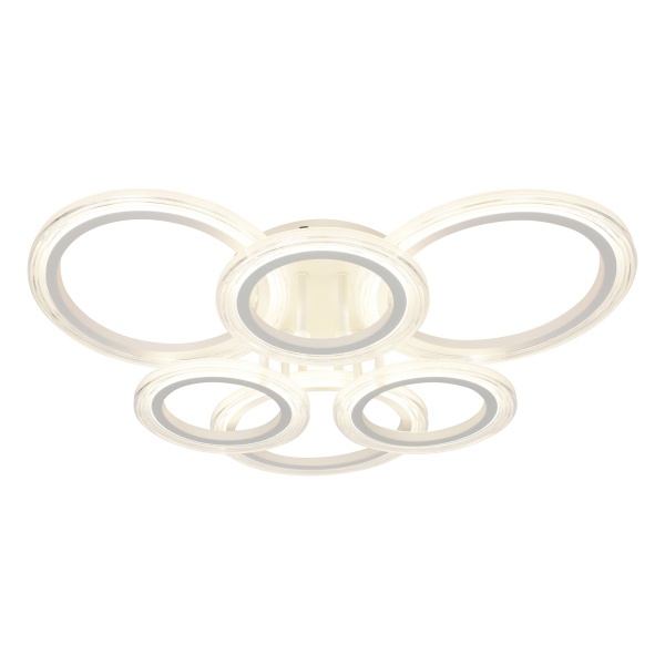Светильник потолочный светодиодный ЭРА Модерн Ring CLL-1 90W 3000-6500K RC белый с ДУ