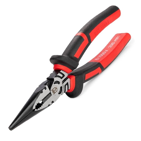 Длинногубцы КВТ диэлектрические 200 мм серия Ergoline для работ под напряжением до 1000 В