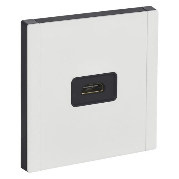 Розетка HDMI ИЭК FORTE&PIANO FP240M металл белый