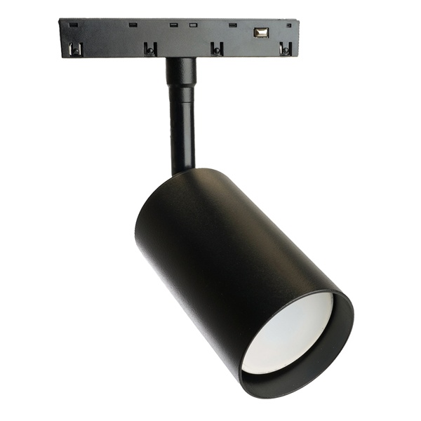 Светильник трековый Feron AL116 под лампу MR16 15W 230V GU10 однофазный, магнитный, черный