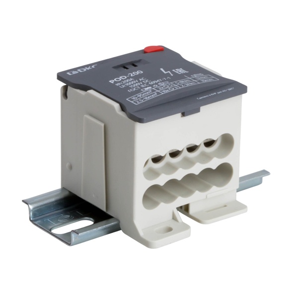 Блок распределительный DKC 1П 200А 2x95 мм2, 10х16 мм2 винтовой зажим