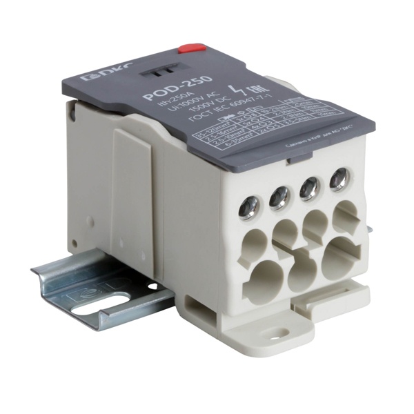 Блок распределительный DKC 1П 225А 1x120 мм2, 2x35 мм2, 5x16 мм2, 4х10 мм2 винтовой зажим