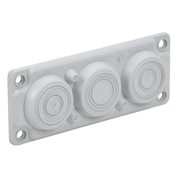Ввод кабельный мембранный ИЭК TITAN 6 отверстий d6-59мм IP65 (без клипс)
