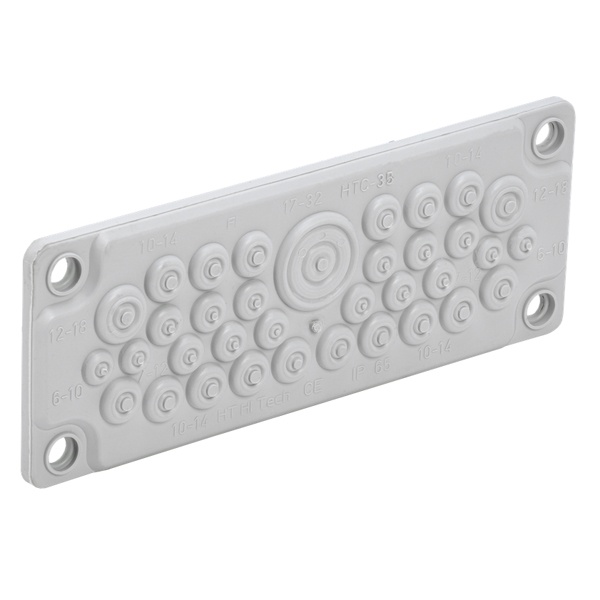 Ввод кабельный мембранный ИЭК TITAN 35 отверстий d6-32мм IP65 (без клипс)