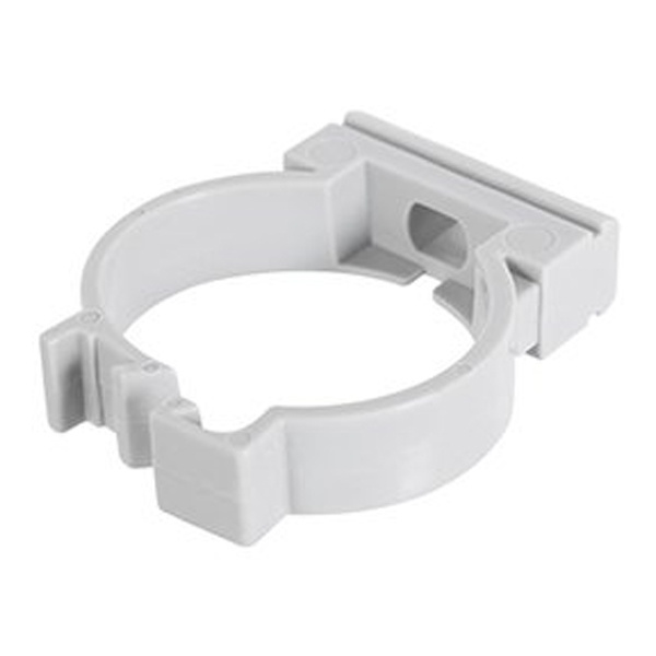 Держатель с защелкой Экопласт CFC16G без галогена для труб D16мм серый [уп.100шт]