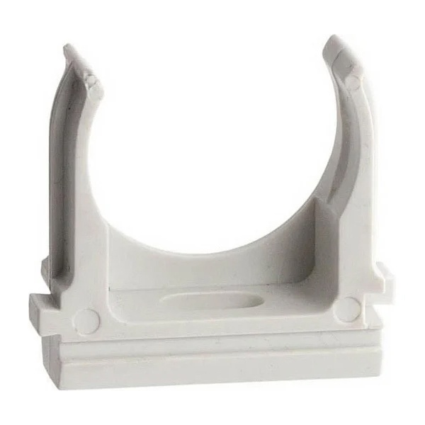 Держатель-клипса Экопласт CF16G без галогена для труб D16мм серый [уп.50шт]