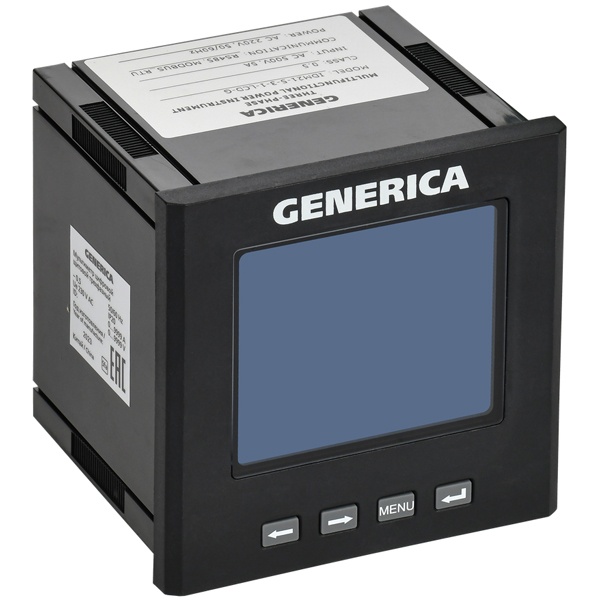 Мультиметр цифровой щитовой Generica (ИЭК) 3ф DO RS-485 96х96мм LCD IDM21-5-3-3-LCD-G