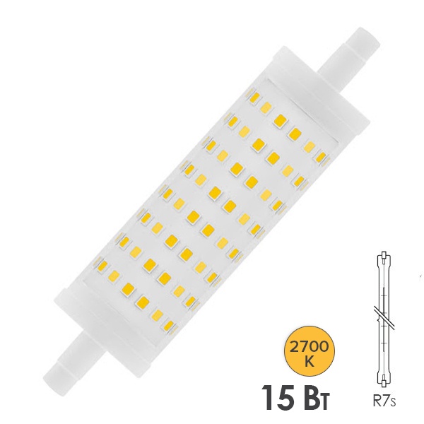 Лампа светодиодная Ledvance LED Line 118 P 15W (125W) 2700K 230V R7S 2000lm CL