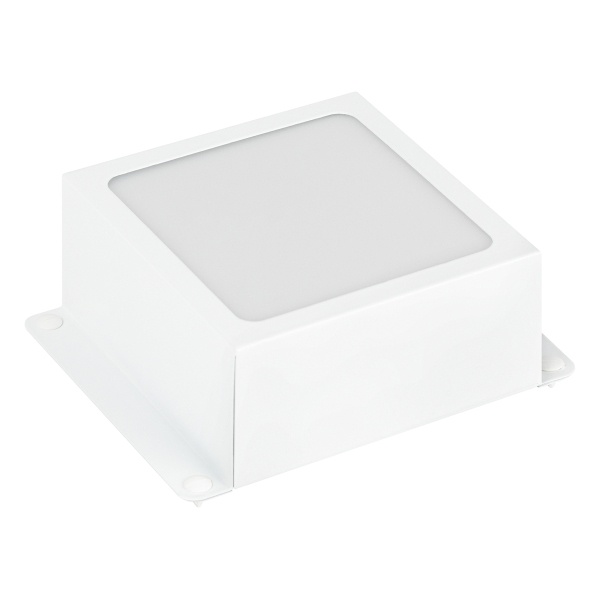 Светильник светодиодный ЭРА домино SPO-651-3-4K-W8 8W 4000K 84x84mm белый, грильято GL15 100х100mm