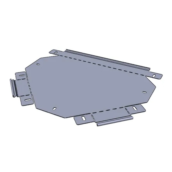 Ответвитель Т-образный EKF для металлического лотка 50х50 (плоский) 0,7мм