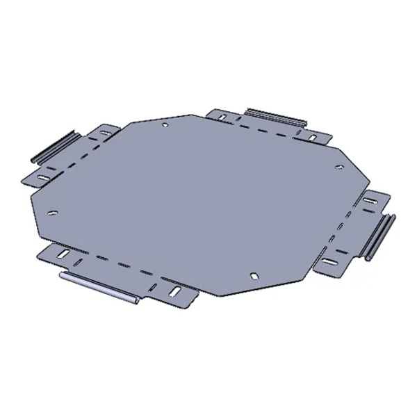 Ответвитель крестообразный EKF для металлического лотка 50х200 (плоский) 0,7мм
