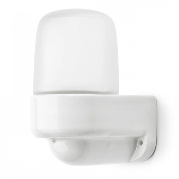 Светильник для бани ЭРА НББ 02-60-003 керамика/стекло угловой max 60W E27 IP54 белый 150x110x85mm