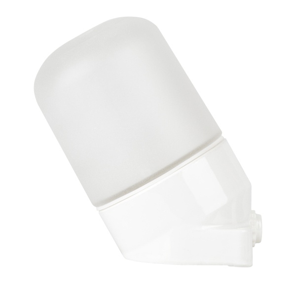 Светильник для бани ЭРА НББ 02-60-002 керамика/стекло наклонный max 60W E27 IP54 белый 150x90x85mm