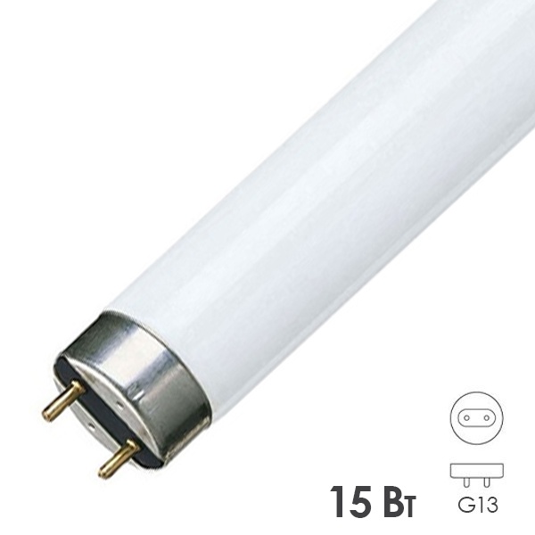 Лампа в ловушки для насекомых Well T8 FL 15W BL 365 G13 437mm сушка гель-лака-полимер