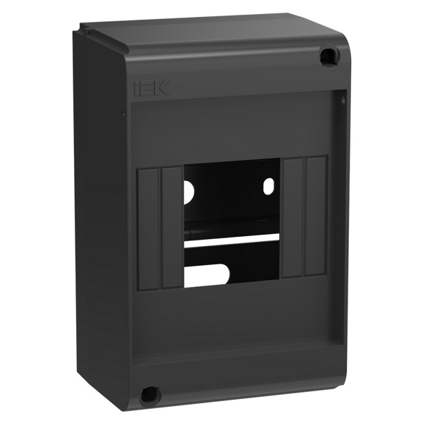 Корпус накладной пластиковый ИЭК UNION КМПн-4 4 модуля без двери IP20 черный