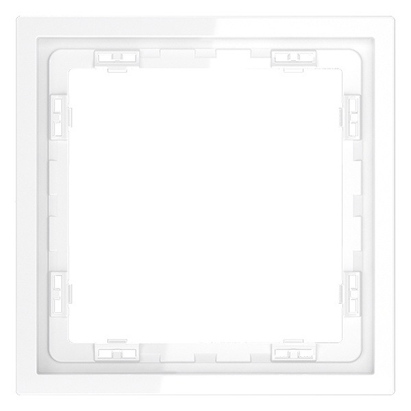 Рамка пластиковая Voltum S70 на 1 пост белый глянцевый