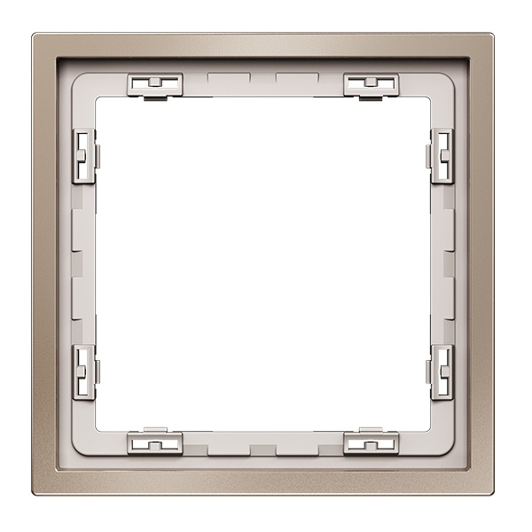 Рамка металлическая Voltum S70 на 1 пост Metal платина