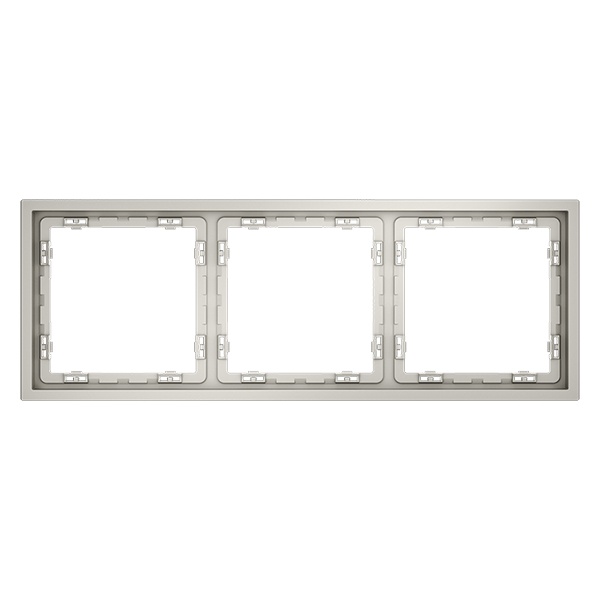 Рамка пластиковая Voltum S70 на 3 поста кашемир