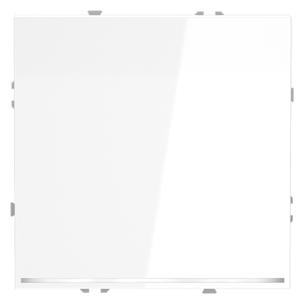 Кнопка одноклавишная встраиваемая Voltum S70 10А белый глянцевый