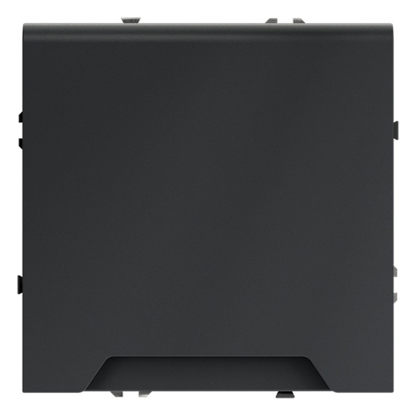 Розетка встраиваемая Voltum S70 с заземлением защитными шторками и крышкой 16А графит