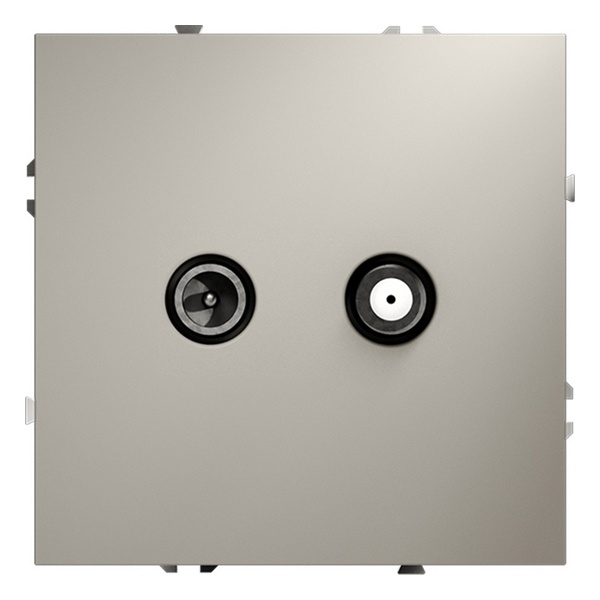 Розетка телевизионная встраиваемая Voltum S70 оконечная TV+SAT кашемир