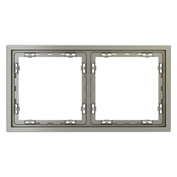 Рамка пластиковая Voltum S70 на 2 поста шелк