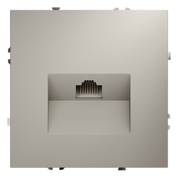 Розетка компьютерная встраиваемая Voltum S70 RJ45 кат.6 кашемир