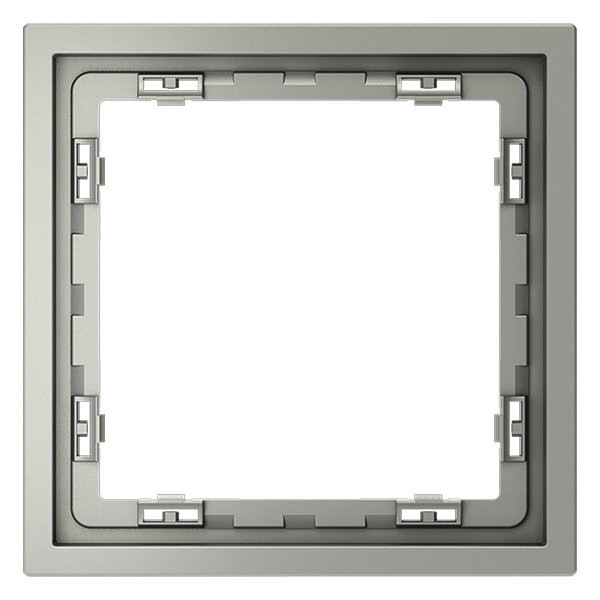 Рамка пластиковая Voltum S70 на 1 пост сталь