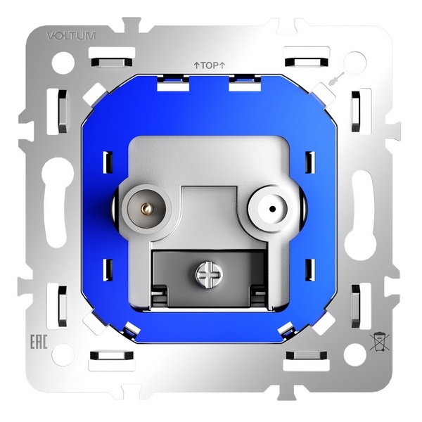 Механизм розетки телевизионной оконечной Voltum S70 TV+SAT