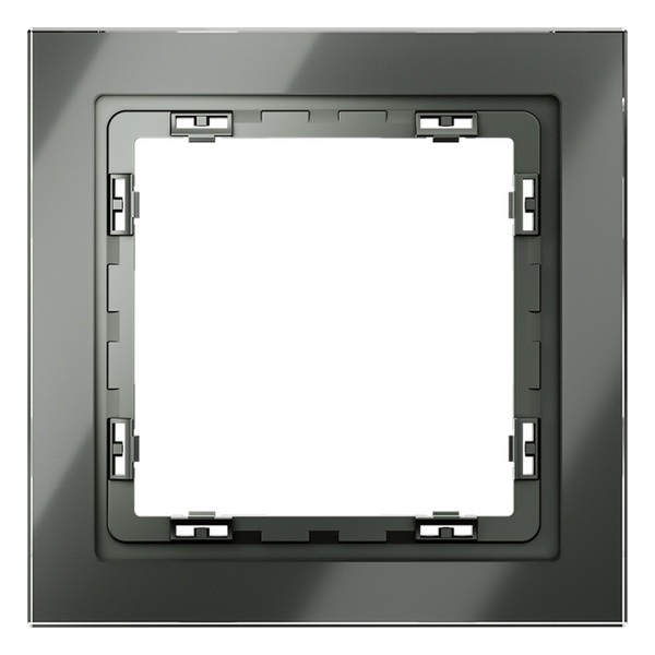 Рамка стеклянная Voltum S70 на 1 пост титан