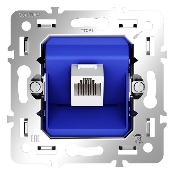 Механизм розетки компьютерной Voltum S70 RJ45 кат.6