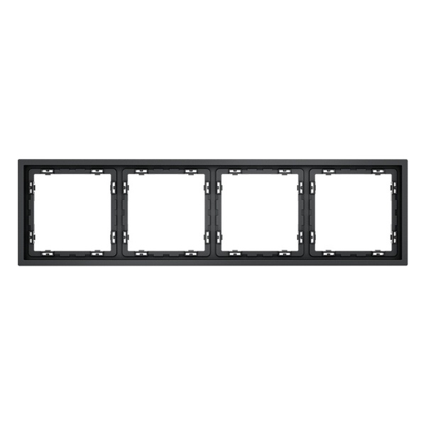 Рамка пластиковая Voltum S70 на 4 поста графит