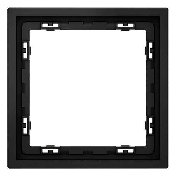 Рамка пластиковая Voltum S70 на 1 пост черный матовый