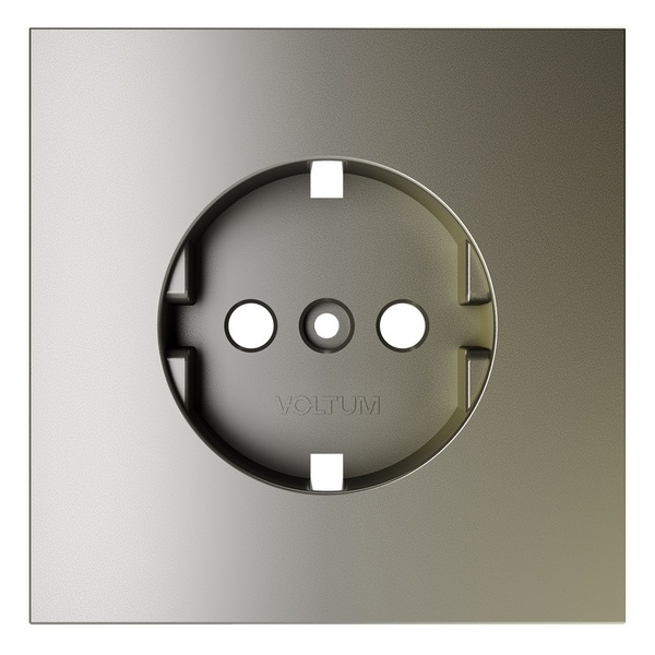 Накладка Voltum S70 для розетки с заземлением шелк