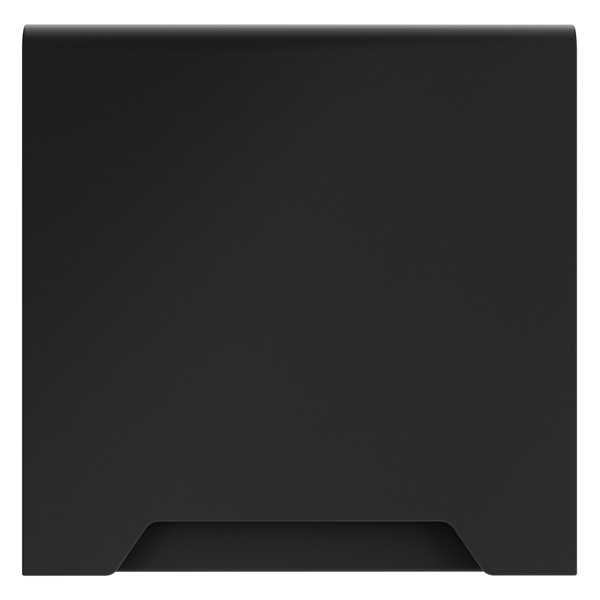 Накладка Voltum S70 для розетки с заземлением защитными шторками и крышкой графит