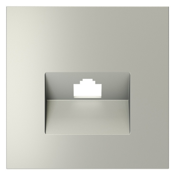 Накладка Voltum S70 для розетки компьютерной RJ45 кат.6 сталь