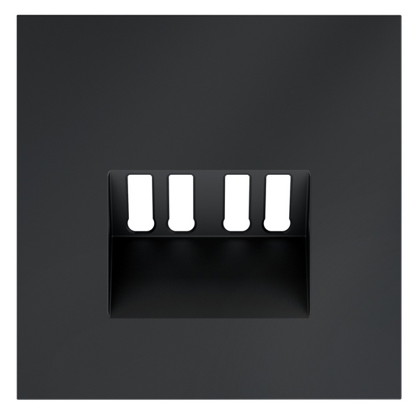 Накладка Voltum S70 для розетки акустической 4-местной  графит