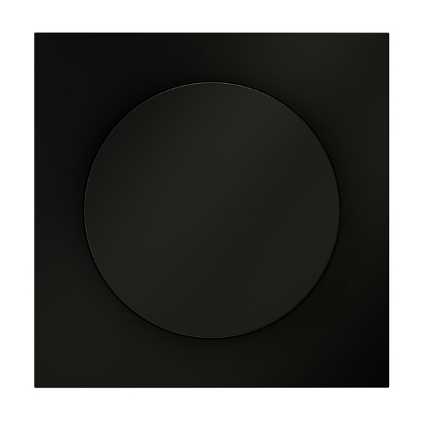 Накладка Voltum S70 для светорегулятора поворотно-нажимного черный матовый